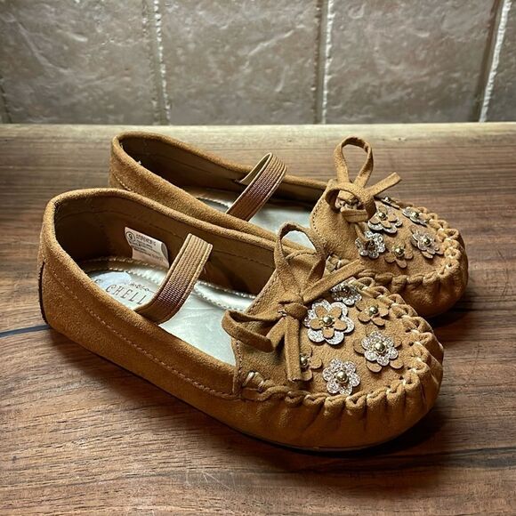 Seychelles Girl's Floral Moccasins - 9 - NWOB - Picture 1 of 8